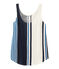 Women's sleeveless linen top MARSHMALLOW white/MULTICO white