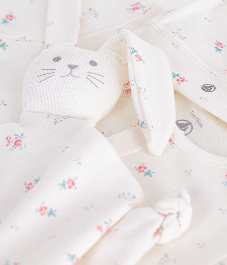 Newborn babies' floral-print cotton gift set multicolor