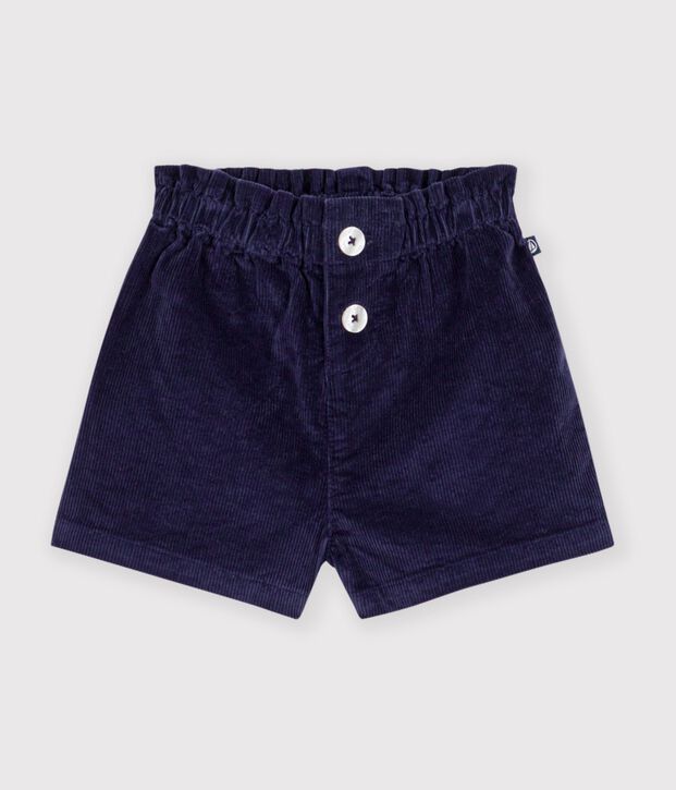 Babies' plain corduroy shorts SOIR