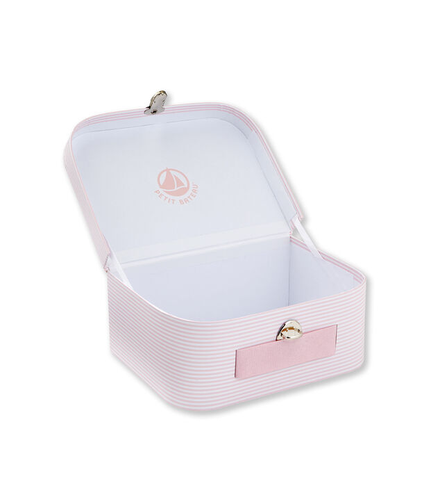 Multi-use milleraies striped case pink/white