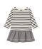 Baby girl's striped dress COQUILLE beige/SMOKING blue
