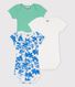 Short-Sleeved Cotton Bodysuits - 3-Pack