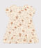 Girls' Short-Sleeved Cotton Gauze Dress AVALANCHE white/MULTICO
