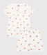 Girls' Crab Themed Cotton Short Pyjamas