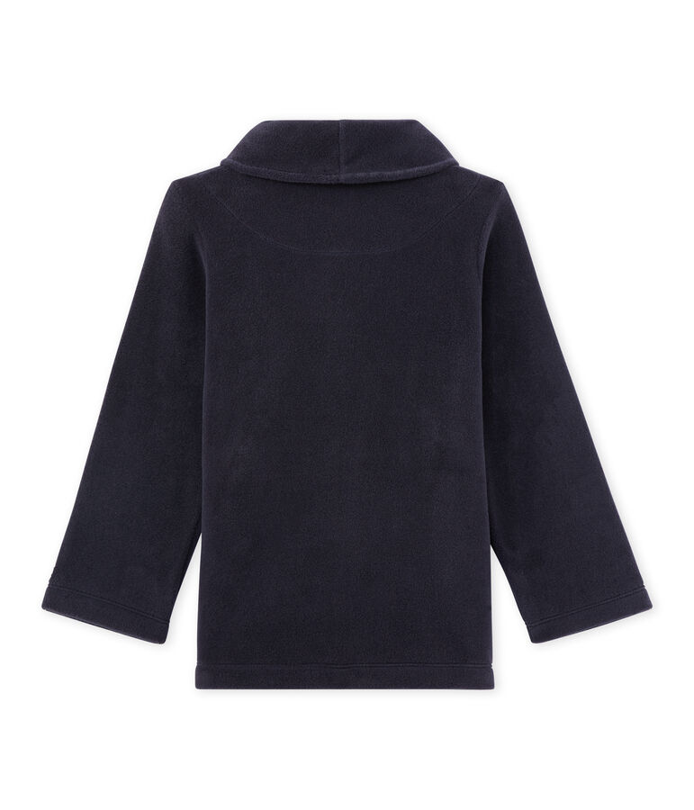 Boy's fleece cardigan blue