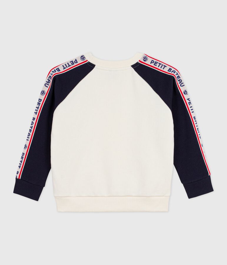 Children's cotton sweatshirt MILK Ecru