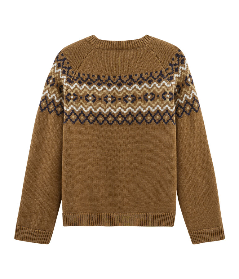 Girls' Pullover brown/multicolor