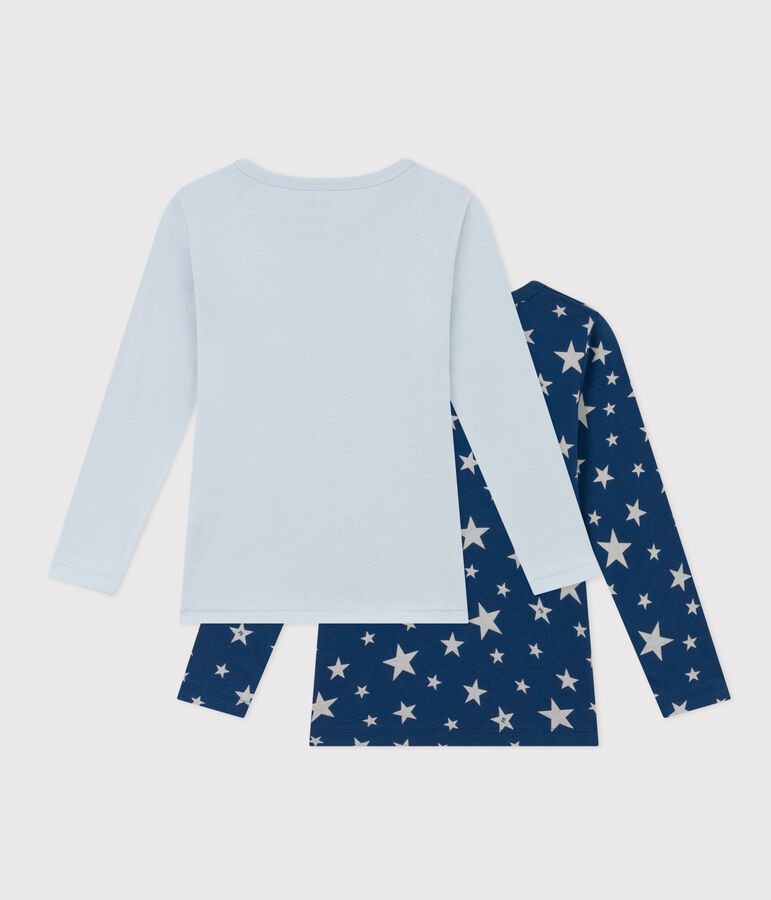 Boys' Star Long-Sleeved Cotton T-Shirts - 2-Pack multicolor
