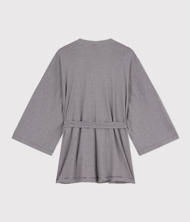 Women's Striped Kimono blue/white