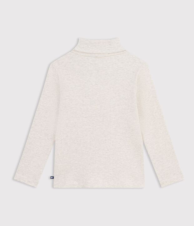 Children's plain cotton rollneck top MONTELIMAR CHINE