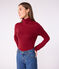 The Iconic cotton polo neck top for women AMARANTE