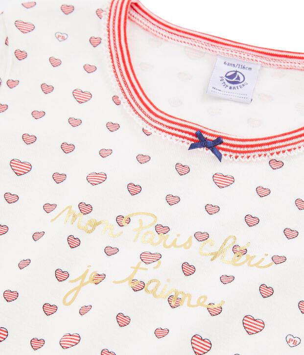 Girls' Snugfit Short Pyjamas white/multicolor