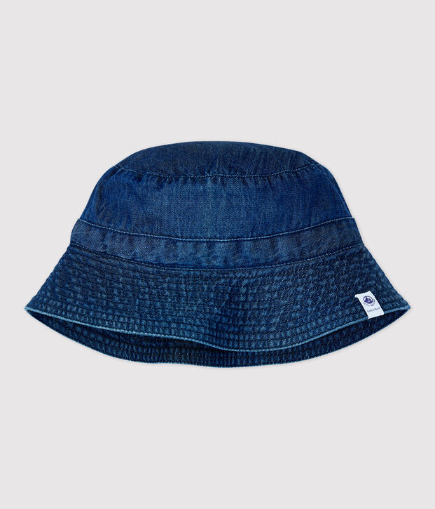 Babies' Organic Cotton Denim Bucket Hat blue