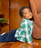 Babies' Long-Sleeved Checked Flannel Shirt MATCHA /AVALANCHE