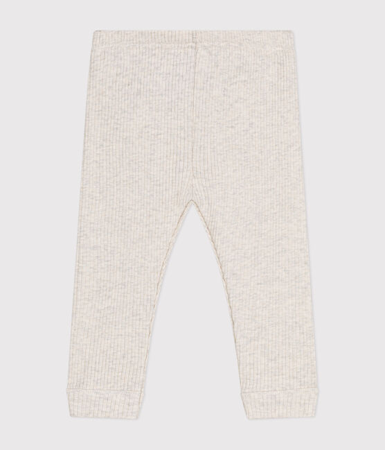 Babies' cotton leggings MONTELIMAR CHINE beige