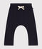 Babies' soft, warm fleece trousers SMOKING blue