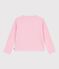 Children's plain cotton cardigan MARQUISE pink