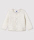 Baby girl's tubular knit cardigan