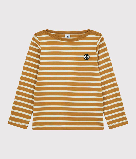 Unisex Children's Striped Cotton Top ISTRE yellow/AVALANCHE white