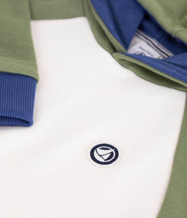 Children's cotton hoodie MILK /MULTICO