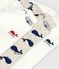 Babies' Long-Sleeved Cotton Whale Themed Bodysuits - 3-Pack variante 1