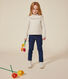 Girls long-sleeved ribbed T-shirt