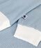 Women's stripy cotton pyjamas ADRIATIC /MARSHMALLOW
