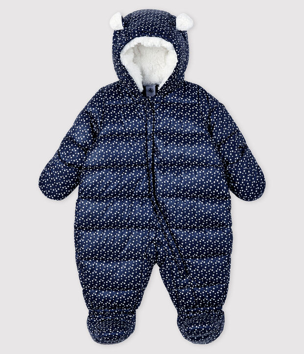 Baby's unisex snowsuit blue/white