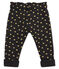 Baby girl's trousers with gold polka dot print CITY black/DORE yellow