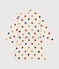 Children's printed fleece dressing gown AVALANCHE white/MULTICO