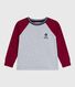 Children's long-sleeved plain cotton T-shirt