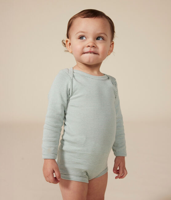 Babies' Heart Patterned Long-Sleeved Cotton Bodysuits - 3-Pack variante 1