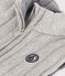 Children's sleeveless jacket for girls or boys in tube knit CHATON CHINE grey