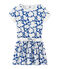 Girl's print dress MARSHMALLOW white/PERSE blue