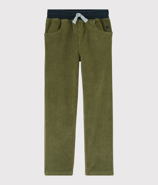 Boys' Velvet Trousers MILITARY green