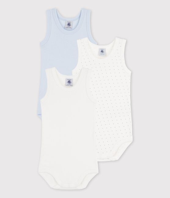 Sleeveless Organic Cotton Bodysuits - 3-Pack variante 1