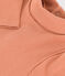 Babies' Long-Sleeved Roll Neck Cotton Bodysuit SIENNA pink