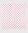 Red heart print cotton muslin for babies MARSHMALLOW white/TERKUIT red