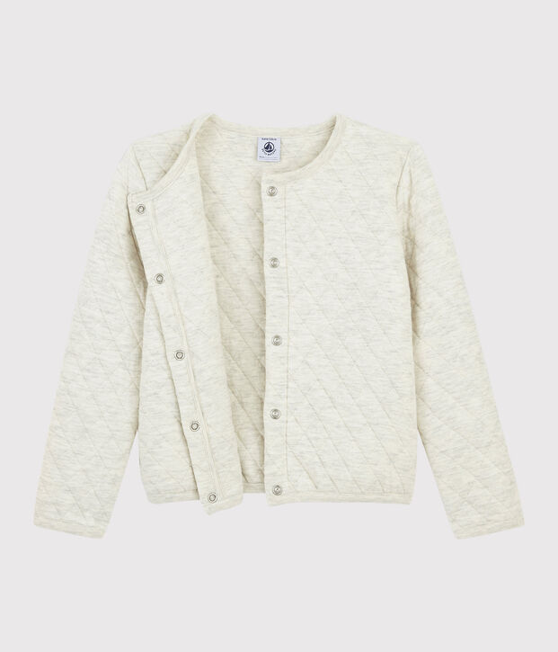 Girls' Tubular Knit Cardigan beige