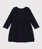 Babies' Long-Sleeved Knit Dress SMOKING blue