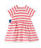 Robe bébé fille rayée LAIT white/PEONY pink