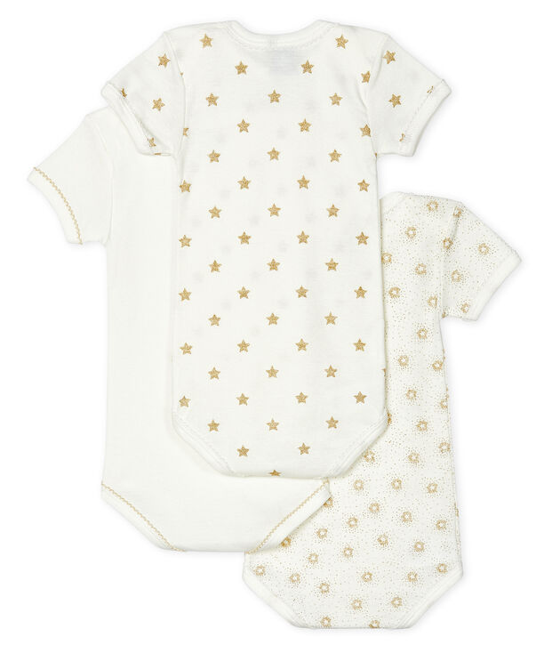 Baby Girls' Short-Sleeved Bodysuit - 3-Piece Set multicolor