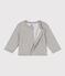 Babies' Fleece Cardigan CHATON CHINE grey