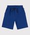 Children's Bermuda shorts in plain cotton CREPUSCULE blue