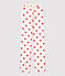 Women's Organic Cotton Trousers MARSHMALLOW white/TERKUIT red