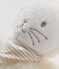 Babies' Musical Rabbit Sherpa Comforter MARSHMALLOW white
