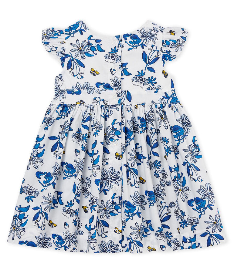Baby girls' printed dress white/multicolor