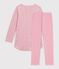 Children's floral velour nightdress and leggings pink/multicolor