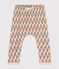 Babies' Patterned Thick Jersey Trousers AVALANCHE white/MULTICO