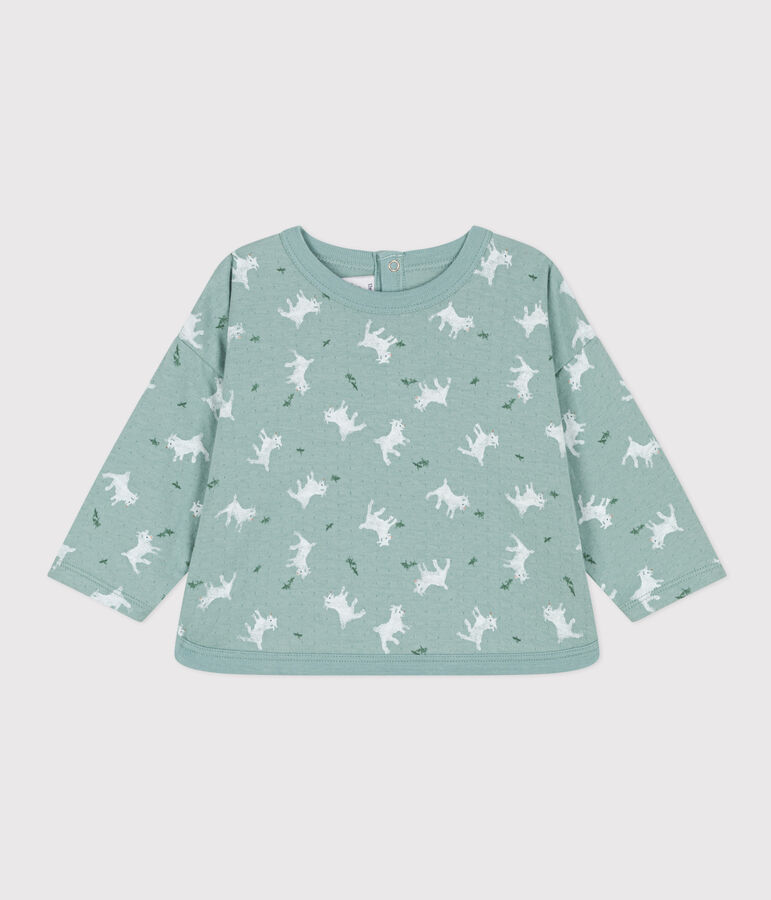 Babies' Long-Sleeved Tube Knit T-Shirt PAUL /MULTICO